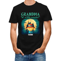 Grandma of Little Monsters - Personalized Family Custom T-Shirt - Halloween Gift for Grandma - Joliny