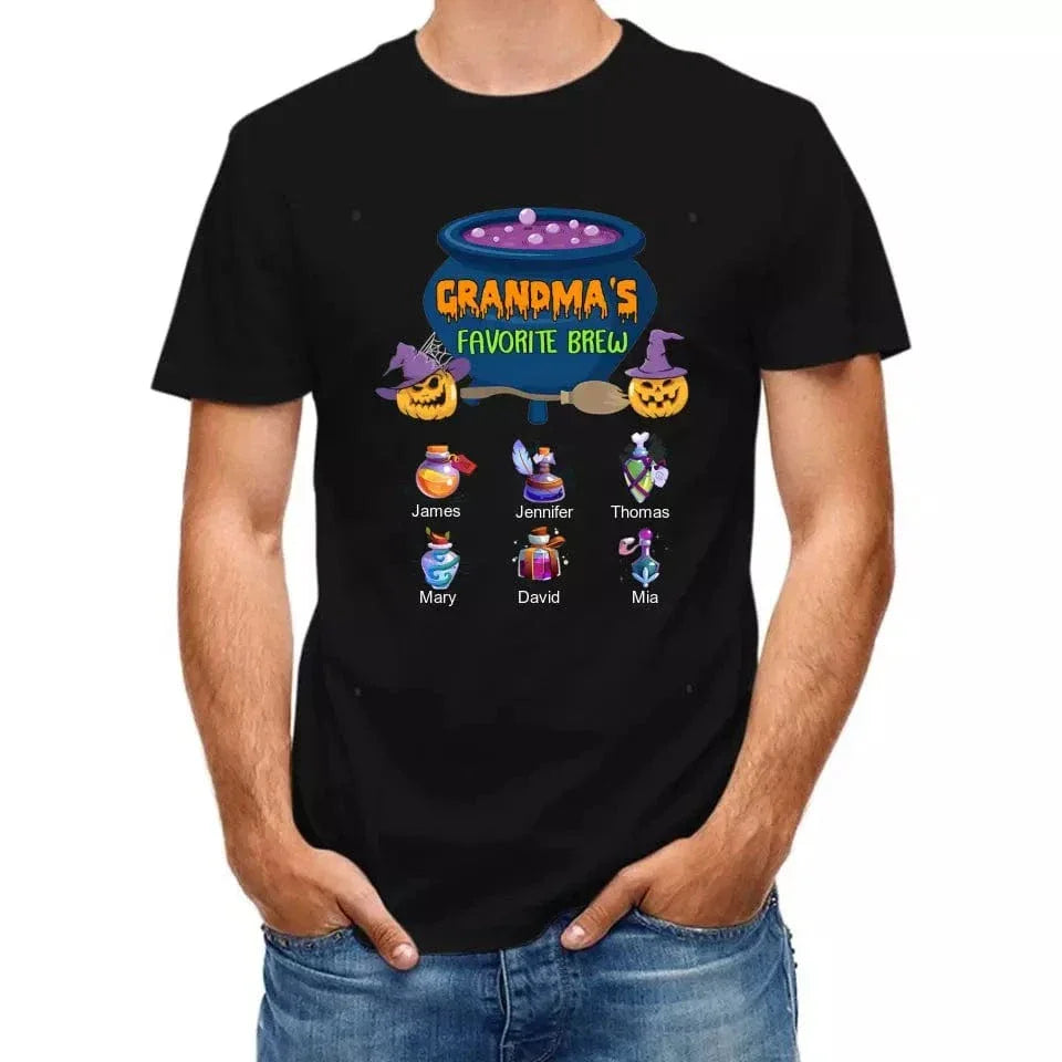 Grandma's Favorite Beer - Personalized T-Shirt, Halloween Gift - Joliny