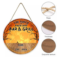 Halloween Bar - Personalized Dog Door Sign - Joliny
