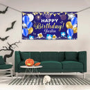 Happy Birthday Backdrop Banner - Personalised Party Banner - Gift For Birthday Person - Joliny