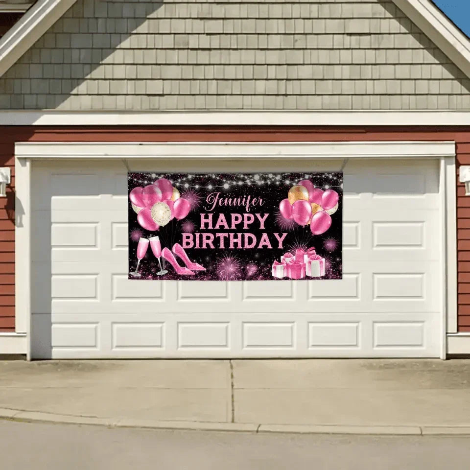 Happy Birthday - Personalised Firework Banner - Gift For Birthday Person,Party - Joliny