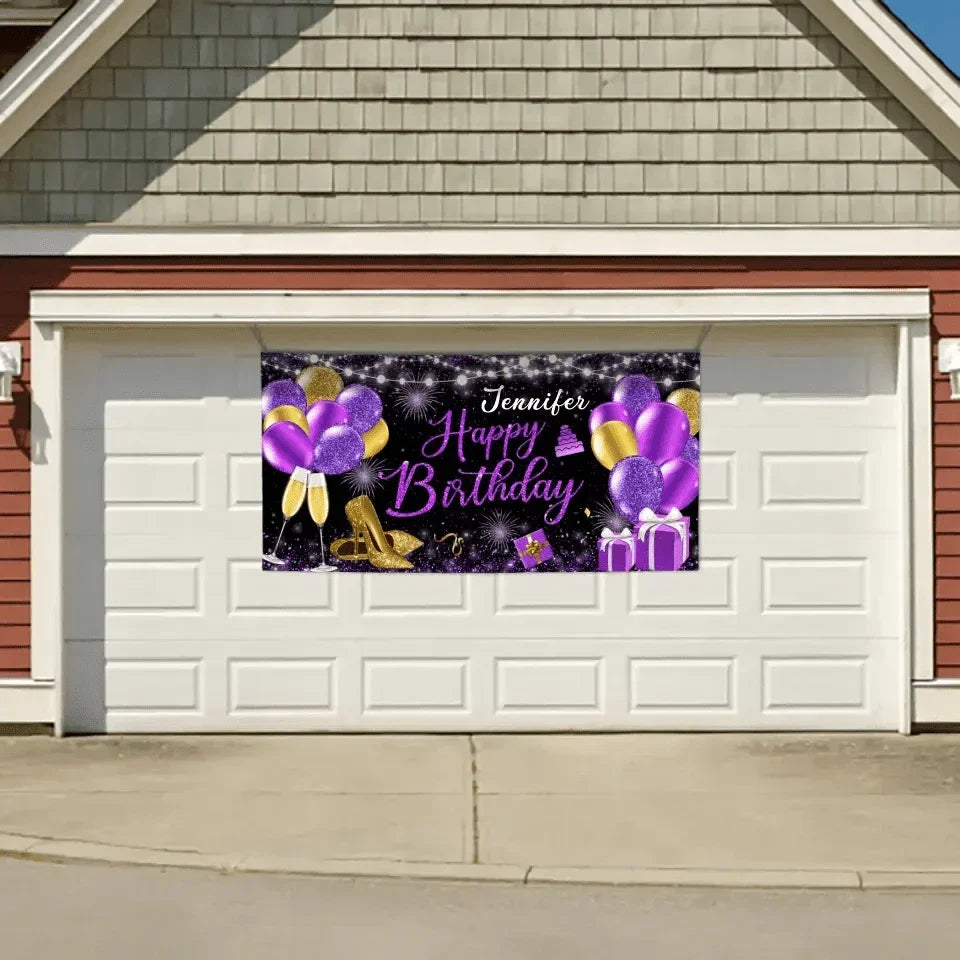 Happy Birthday - Personalised Firework Banner - Gift For Birthday Person,Party - Joliny