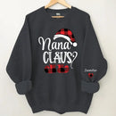 Happy Christmas - Personalised Nana Claus Christmas And Grandkids Sweatshirt - Gifts for Family - Joliny