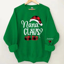 Happy Christmas - Personalised Nana Claus Christmas And Grandkids Sweatshirt - Gifts for Family - Joliny