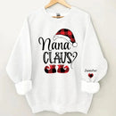 Happy Christmas - Personalised Nana Claus Christmas And Grandkids Sweatshirt - Gifts for Family - Joliny
