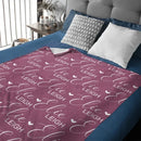 Heart Shaped Child Name Blanket Personalized Heart Shaped Blanket - Joliny