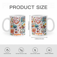 Hippie Soul - Personalized Hippie Accent Mug - Gifts for Friends and Family - Joliny