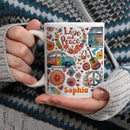 Hippie Soul - Personalized Hippie Accent Mug - Gifts for Friends and Family - Joliny