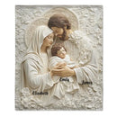 Holly Family - Christian Name Custom Personalized Blanket - Gifts for Christians - Joliny