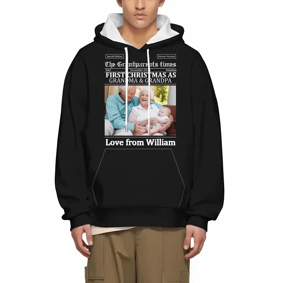 Customized Christmas Apparel - Personalized Nickname and Photo Christmas Memorial Costumes - A Gift For Family,Grandparents,Parents - Joliny