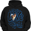 Customized T-shirt with the theme of "Love" - Customized Clothes Featuring Heart-shaped Photos - Gift for Couples,Boyfriend,Girfriend,Husband,Wife - Joliny