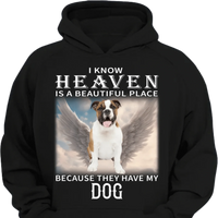 Heaven Is A Beautiful Place - Personalized Pet Memorial Clothing - Gift For Family,Friend,BFF,Roommate,Pet Owners,Pet Lovers - Joliny