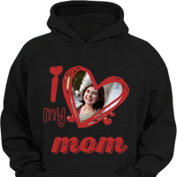 I Love My Mom - Personalized Photos and Cute and Loving T-shirt with Nicknames - Gift For Family,Mom,Grandma - Joliny