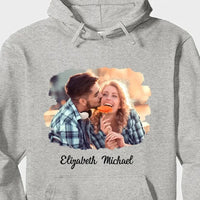 Custom Photo The Beginning Of Forever - Couple Personalized Custom Unisex T-shirt, Hoodie - Joliny
