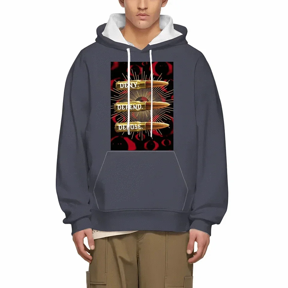 Deny,Defend and Depose Themed Bullet Pattern Clothing - A Gift For Friend,Family,Colleagues,Fellow Student,Roommates - Joliny