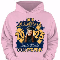 Custom Graduation Season T-Shirt - Personalized Graduation Apparel with Photo, Name and Year - Memorial Gifts for Students, Grandchildren, Siblings - Joliny