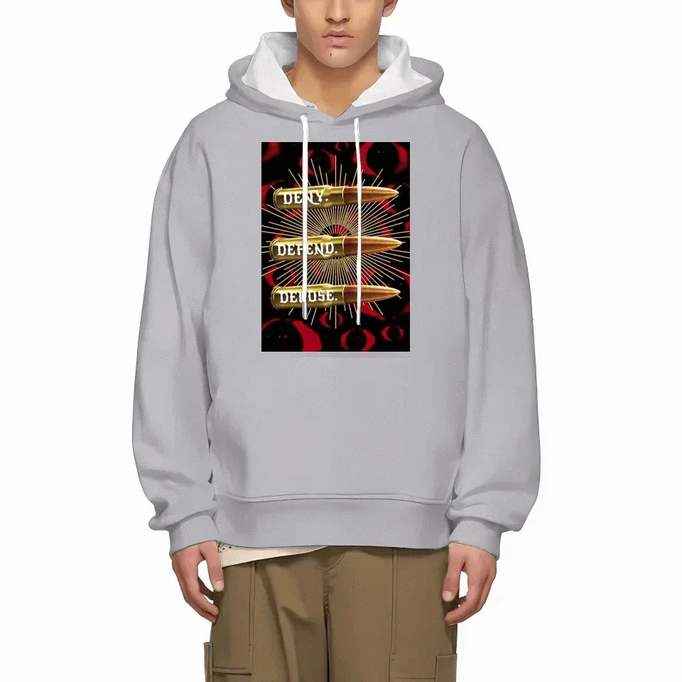 Deny,Defend and Depose Themed Bullet Pattern Clothing - A Gift For Friend,Family,Colleagues,Fellow Student,Roommates - Joliny
