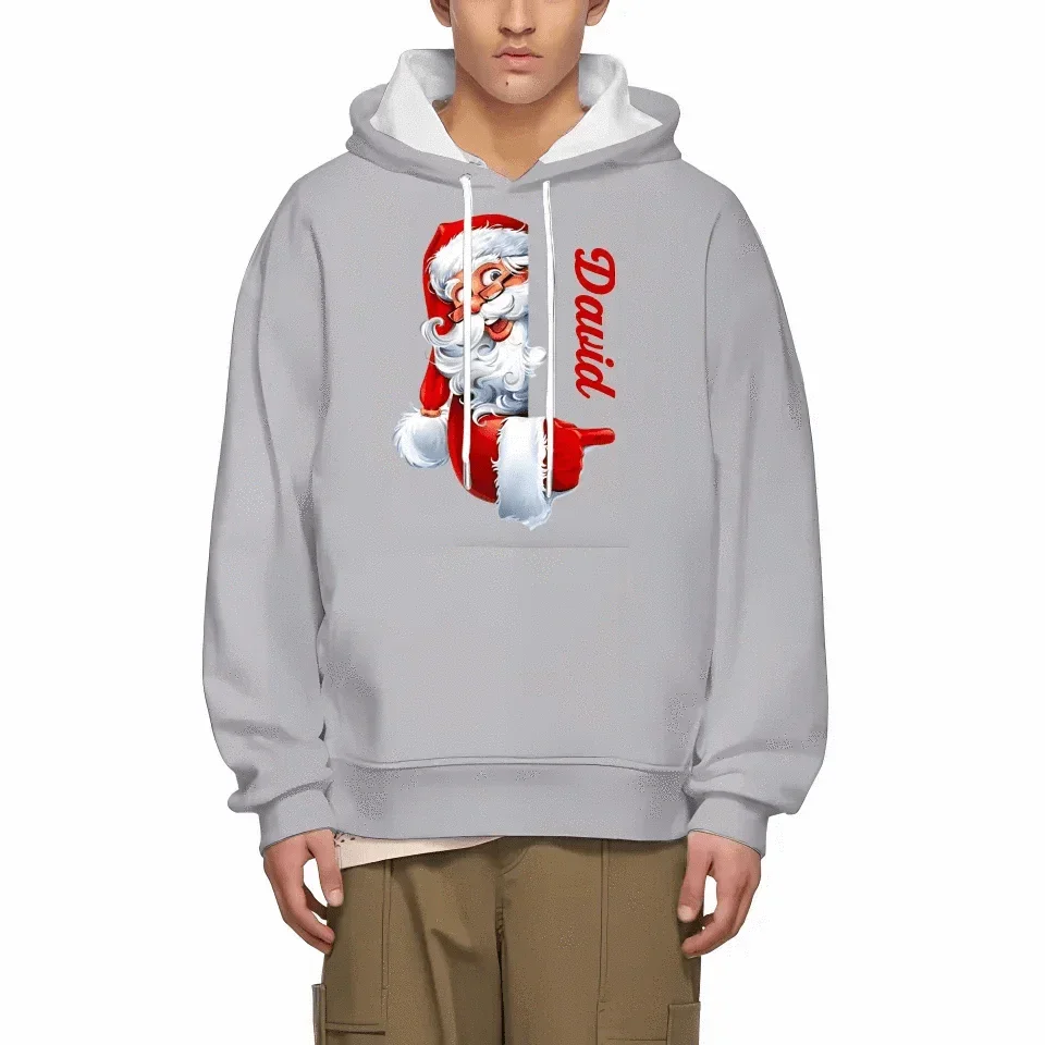 Santa Claus Pattern Customized Clothing - Couple's Clothes With Personalized Names, Group Apparel, Family Apparel - A Gift For Friend,Family,Other Half - Joliny