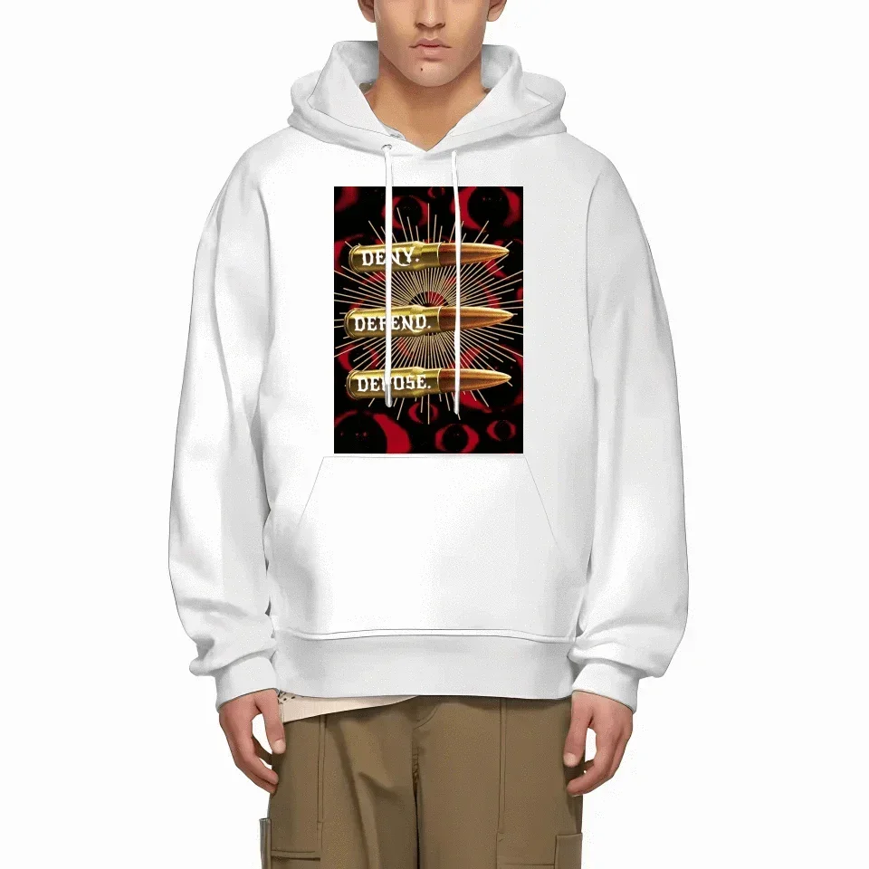 Deny,Defend and Depose Themed Bullet Pattern Clothing - A Gift For Friend,Family,Colleagues,Fellow Student,Roommates - Joliny