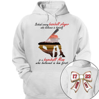 Customed Baseball T-Shirt - Personalised Baseball Themed Apparel with Themes,Numbers and Names - Gifts for Family,Children,Baseball Lovers - Joliny