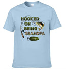 Hooked On Being Grandpa Fishing Camouflage Personalized Shirt - Father's Day, Gift For Dad, Grandpa, Husband - Joliny