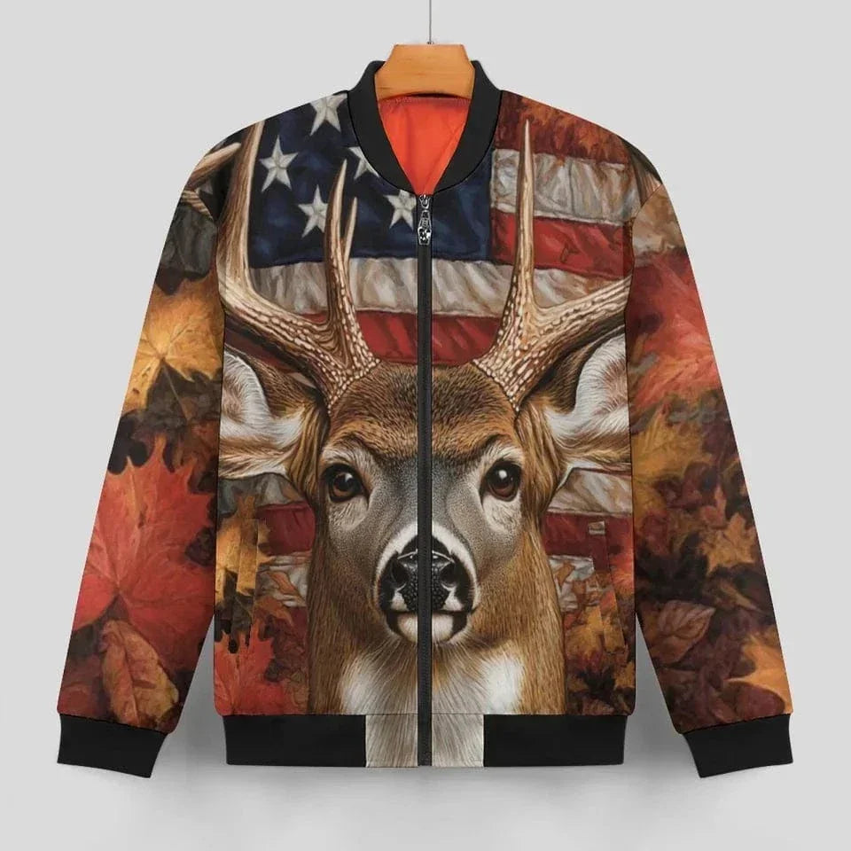 Hunting Themed Custom Jackets - Personalized Name Engraved Jackets - As Gifts For Friends, Hunting Enthusiasts, Co-Workers - Joliny