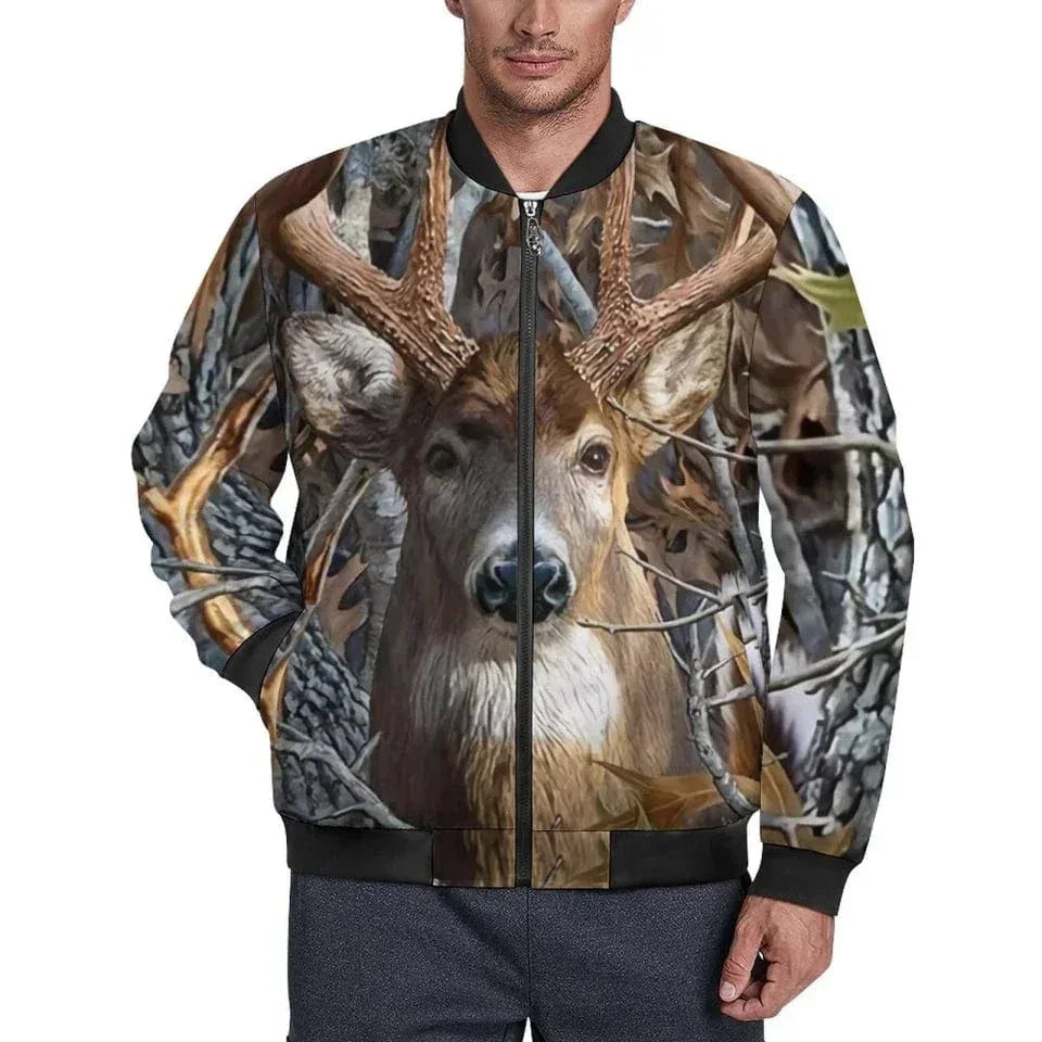 Hunting Themed Custom Jackets - Personalized Name Engraved Jackets - As Gifts For Friends, Hunting Enthusiasts, Co-Workers - Joliny