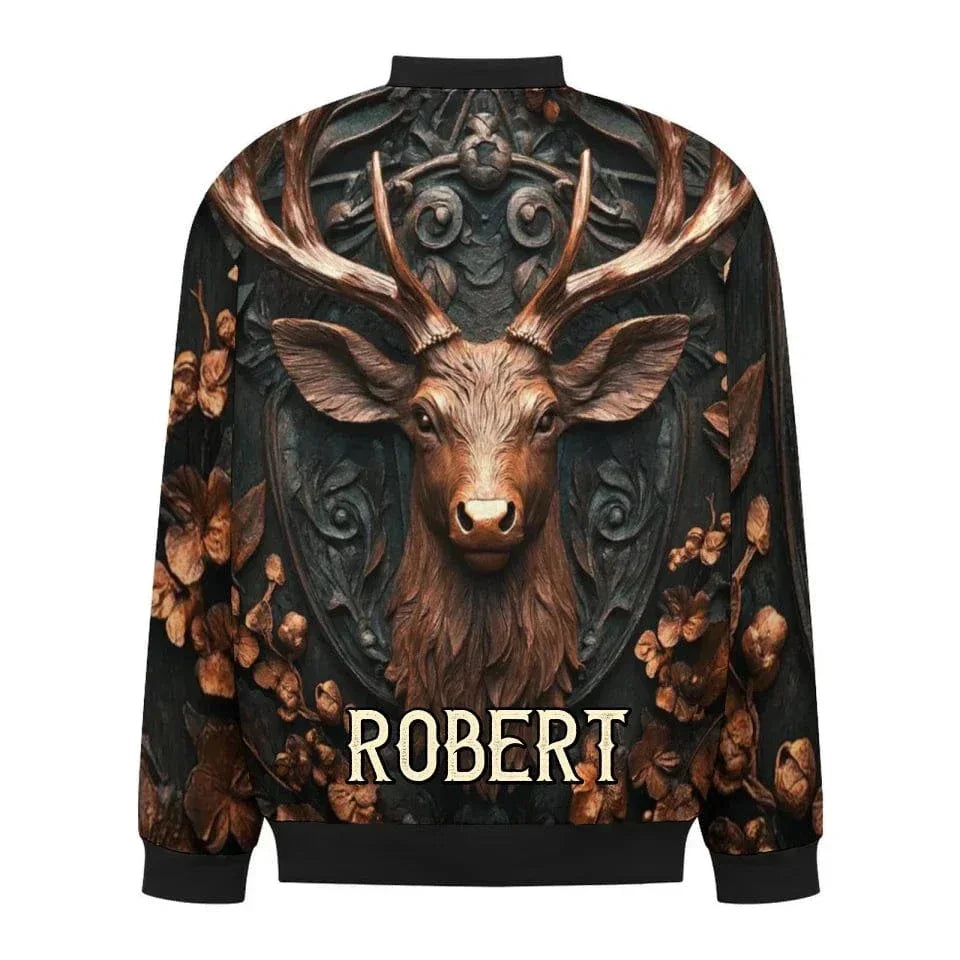 Hunting Themed Custom Jackets - Personalized Name Engraved Jackets - As Gifts For Friends, Hunting Enthusiasts, Co-Workers - Joliny