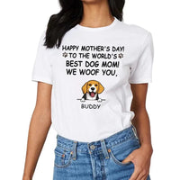 Hurrah For Dog Mom - Personalised Dog Graphic T-Shirt - A Gift for Dog Lovers,Owners - Joliny
