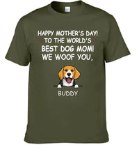Hurrah For Dog Mom - Personalised Dog Graphic T-Shirt - A Gift for Dog Lovers,Owners - Joliny
