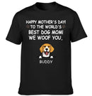 Hurrah For Dog Mom - Personalised Dog Graphic T-Shirt - A Gift for Dog Lovers,Owners - Joliny