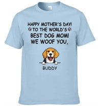 Hurrah For Dog Mom - Personalised Dog Graphic T-Shirt - A Gift for Dog Lovers,Owners - Joliny