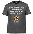 Hurrah For Dog Mom - Personalised Dog Graphic T-Shirt - A Gift for Dog Lovers,Owners - Joliny