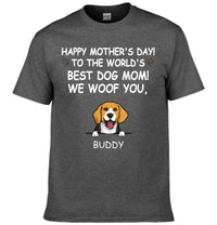 Hurrah For Dog Mom - Personalised Dog Graphic T-Shirt - A Gift for Dog Lovers,Owners - Joliny