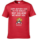 Hurrah For Dog Mom - Personalised Dog Graphic T-Shirt - A Gift for Dog Lovers,Owners - Joliny