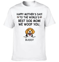 Hurrah For Dog Mom - Personalised Dog Graphic T-Shirt - A Gift for Dog Lovers,Owners - Joliny