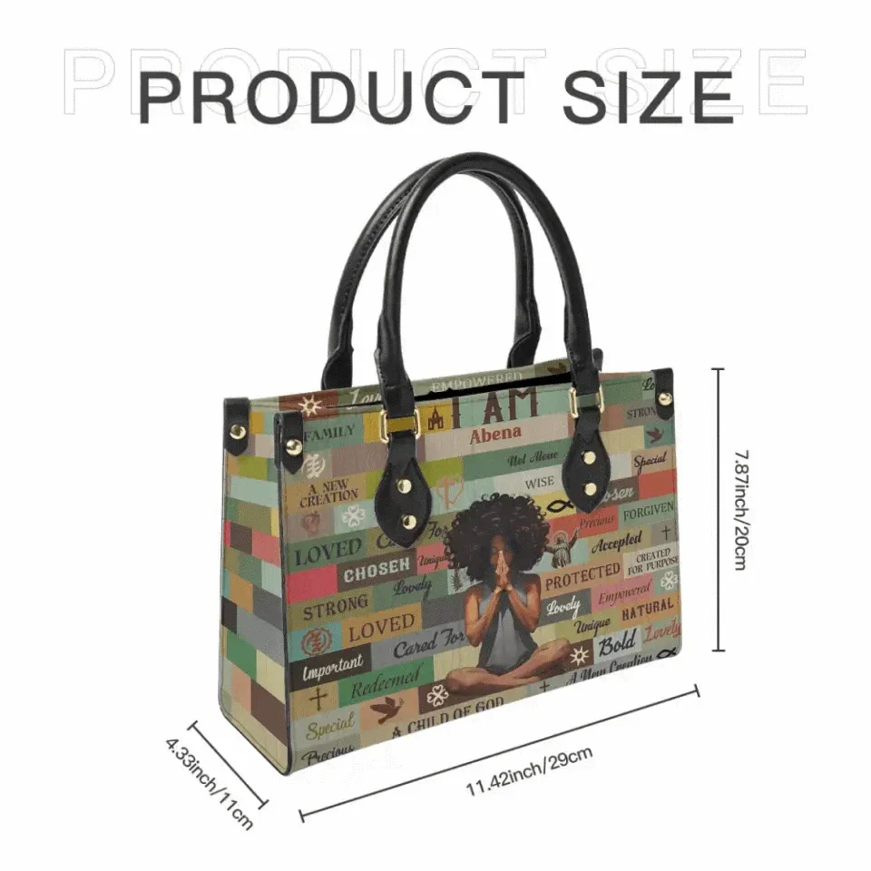 I Am Chosen - Personalized Leather Bag - Joliny