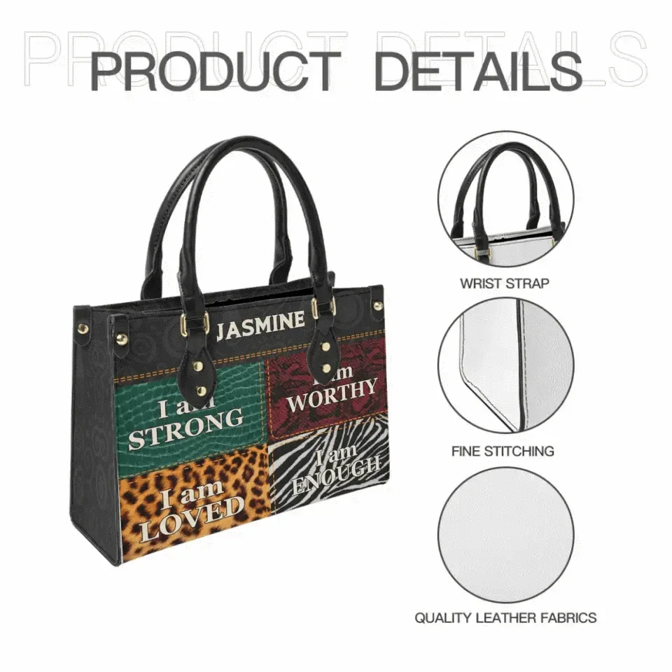 I Am - Personalized Leather Bag - Joliny