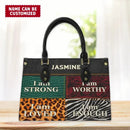 I Am - Personalized Leather Bag - Joliny