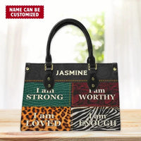 I Am - Personalized Leather Bag - Joliny