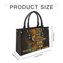 I Am The Storm - Personalized Leather Bag Custom Name - Joliny