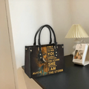 I Am The Storm - Personalized Leather Bag Custom Name - Joliny