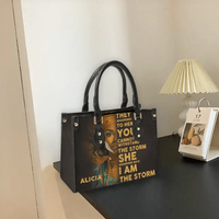 I Am The Storm - Personalized Leather Bag Custom Name - Joliny