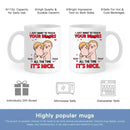 I Just Want To Touch Your Boobs All The Time Personalized Mug, Funny Couple Gift - Joliny