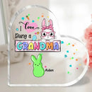 I Love Being A Grandma - Personalized Custom Heart-Shaped Acrylic Plaque - Joliny