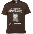 I‘m Not Your Pet Funny Expression Cat Personalized Shirt - Joliny