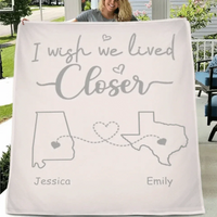 I Wish - Personalised Blanket With Name And State - A Gift For Best Friends,Family,Lovers - Joliny