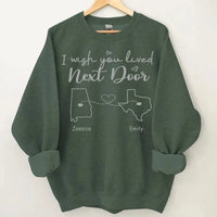 I Wish - Personalised Sweatshirt With Name And State - A Gift For Best Friends,Family,Lovers - Joliny