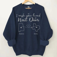 I Wish - Personalised Sweatshirt With Name And State - A Gift For Best Friends,Family,Lovers - Joliny
