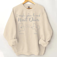 I Wish - Personalised Sweatshirt With Name And State - A Gift For Best Friends,Family,Lovers - Joliny